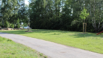 Gefunden: Standort für Calisthenics-Geräte auf der Badeinsel. (Foto: wb)