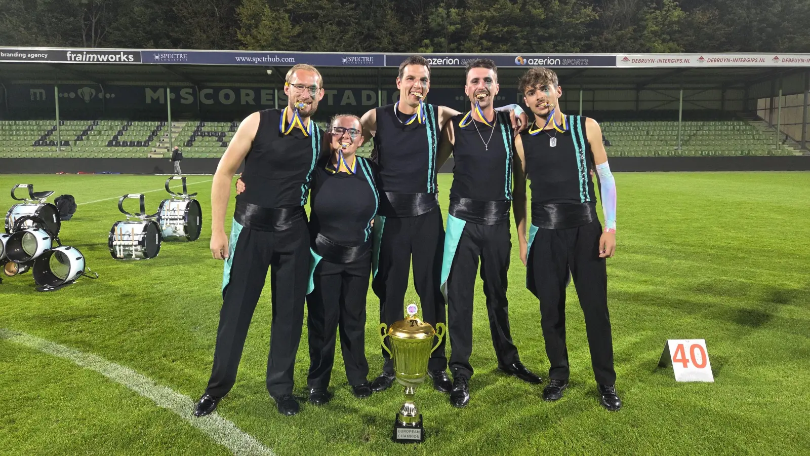 Die Wunstorfer Europameister (v.li.): Pascal und Laura Wiechmann, Pierre Meiners, Enrico di Marco und Jannis Wrona.  (Foto: privat)