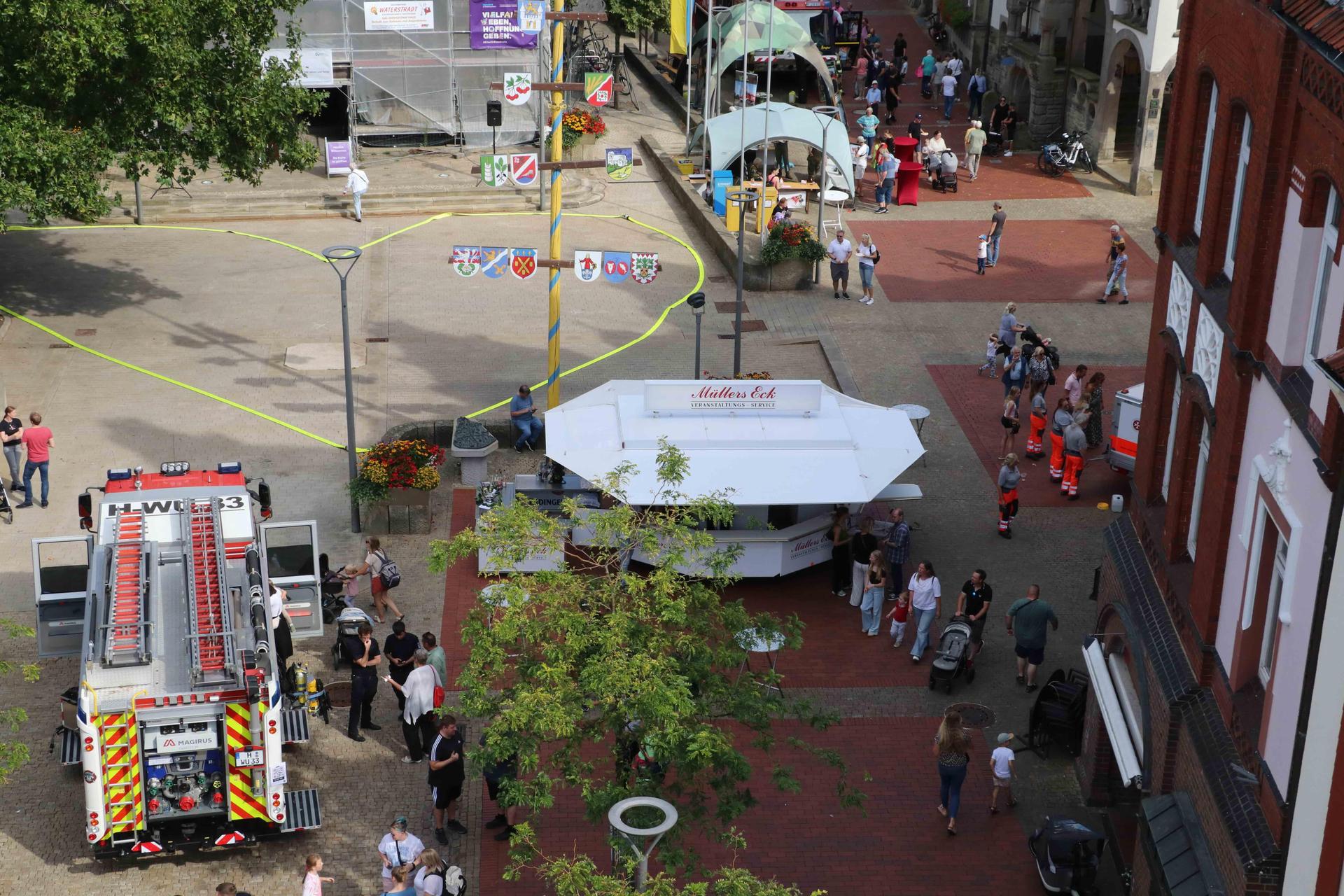 Eindrücke vom Rettertag in der Innenstadt und bei den Stadtwerken. (Foto: gi)