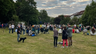Eine Veranstaltung des Vereins KRuG: Zahlreiche Musikbegeisterte auf der Wiese neben dem Blumenauer Wäldchen.  (Archivbild: privat)