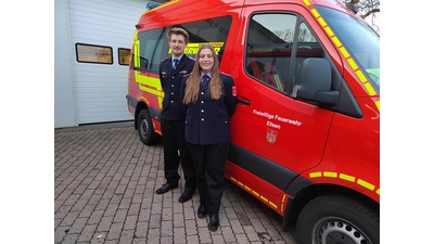 Jugendwart Lucas Möllerfeld mit seiner Stellvertreterin Emelie Röbke.  (Foto: privat)