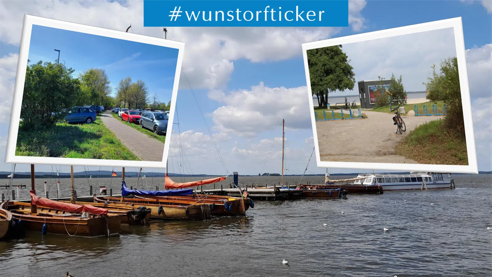 Spät und ohne kurzfristige Wirkung: Konzepte für Badeinsel und den Verkehr in Steinhude. (Foto: wb, Bildmontage)