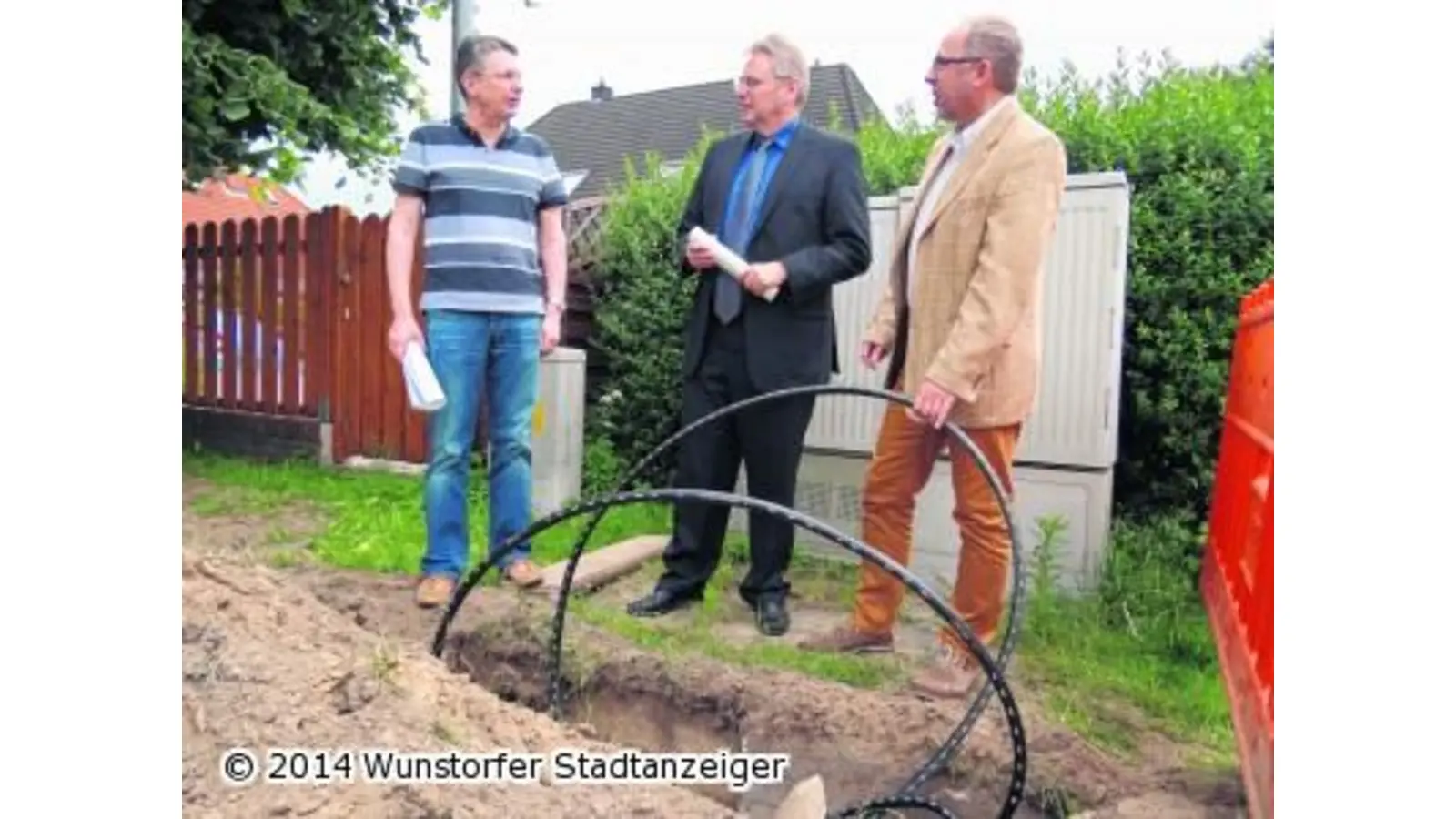 Glasfaser kommt jetzt in die Erde (Foto: mk)