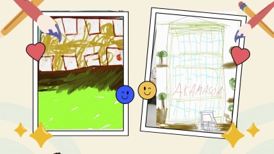 Visionen der zukünftigen Schule in Ranomena, für deren Bau die Spenden eingesetzt werden: Die Zeichnungen stammen von Schülern der Paul-Moor-Schule. (Foto: privat)