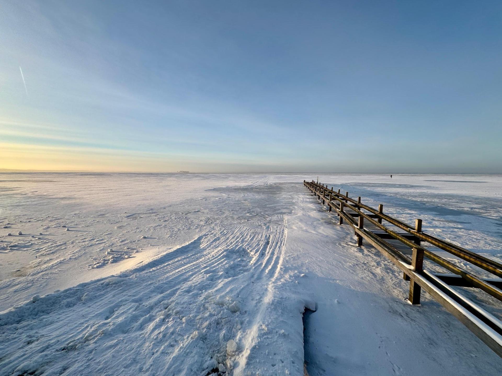 Blick aufs winterliche Steinhuder Meer. (Foto: Feuerwehr)