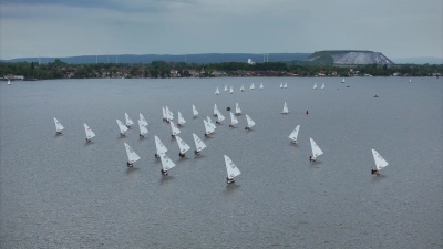 Aus der Vogelperspektive: Die Silberne Seerose 2024 auf dem Steinhuder Meer. (Foto: privat)