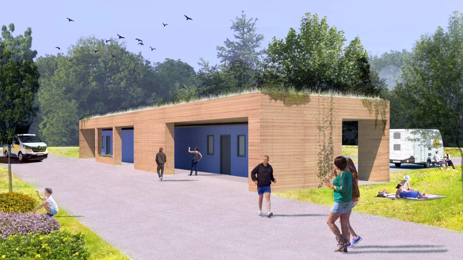 Die Sanitäranlage im fertigen Zustand. (Foto: LaGa)