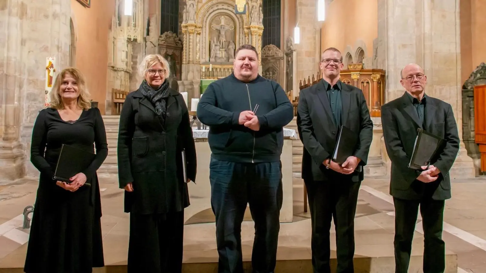 In der Stiftskirche: Die Schola. (Foto: privat)