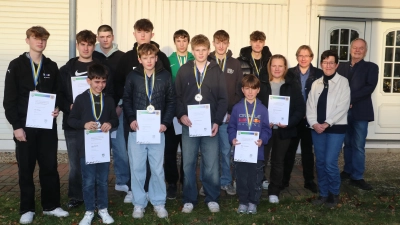 Sieger und Platzierte der Kartslalom-Stadtmeisterschaft 2025.  (Foto: gi)