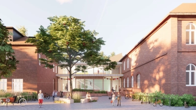 Vision des Architekturbüros „mosaik” zum neuen Eingangsbereich der Grundschule Steinhude. (Foto: wb)