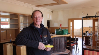 Im ehemaligen Gilde-Bräu-Eck: Frank Löffler. (Foto: tau)