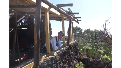 Der Hohnhorster Sören Kelb, Geselle auf Wanderschaft, arbeitetete unter anderem auf den kanarischen Inseln. (Foto: privat)