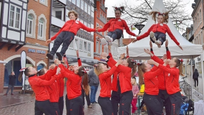 Sportlich geht es rund um den Marktplatz und in der Fußgängerzone zu. (Foto: ste)