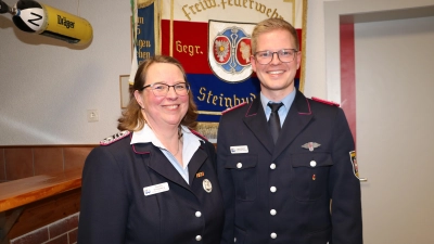 Haben berichtet: Kinderfeuerwehrwartin Daniela Krückeberg und Jugendfeuerwehrwart Leon Klemm.  (Foto: gi)