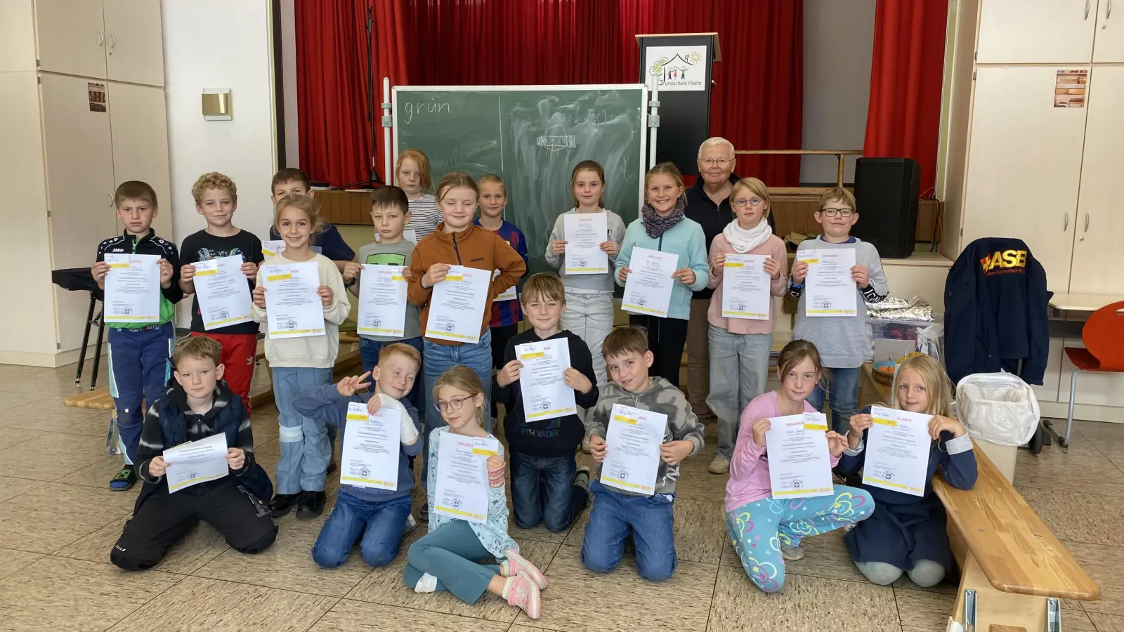 Große Freude über die erfolgreiche Teilnahme bei den Grundschülern. (Foto: privat)