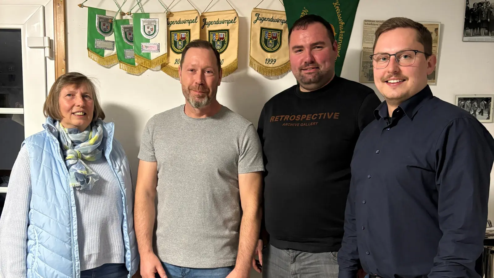 Der neue Vorstand (v.li.): Katrin Stander, Alexander Wollny, Florian Becker und Tim Luca Paulukat. (Foto: privat)