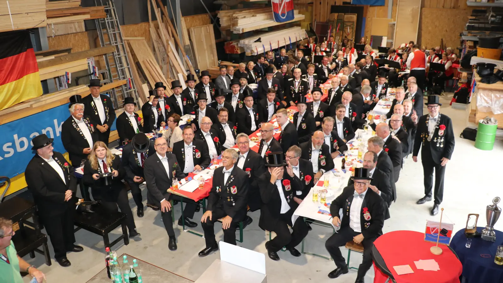 Beste Stimmung beim Bürgerfrühstück der Bürgerkompanie.  (Foto: gi)