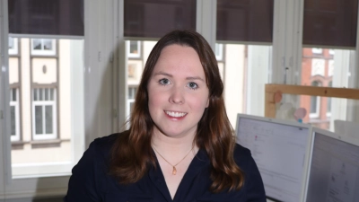 Organisiert den Empfang: Carolin Sohmen. (Foto: gi)