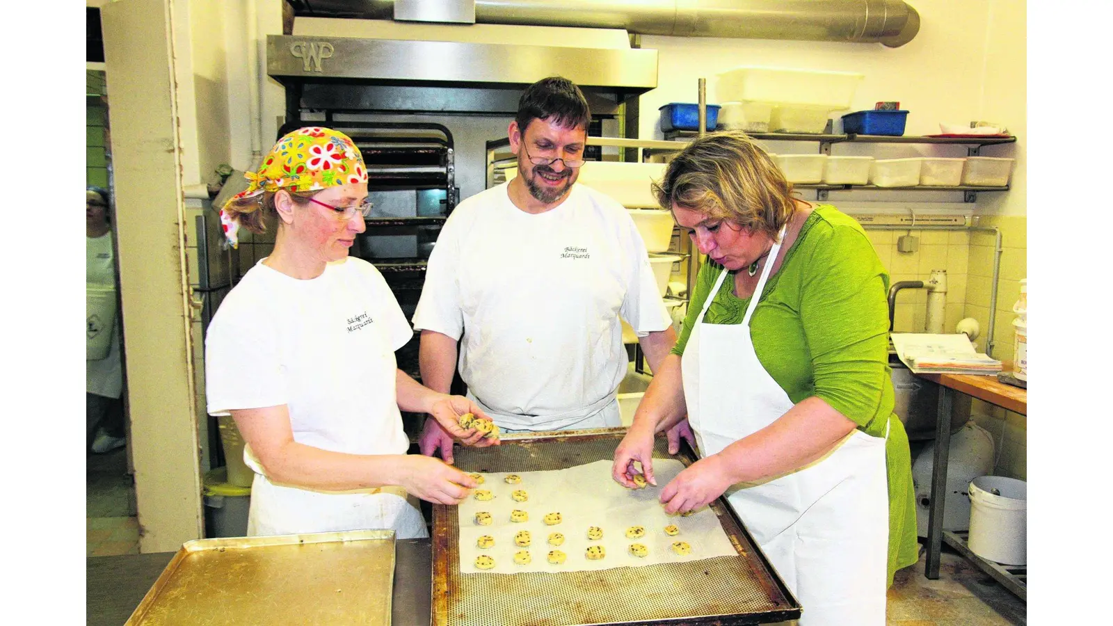 Kerstin Tack besucht die Steinofenbäckerei Marquardt (Foto: gi)