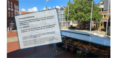 Hat sich gegründet: Die Notgemeinschaft Wunstorfer Innenstadt. (Foto: tau, Bildmontage)