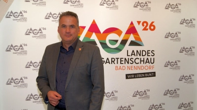 Der Verwaltungschef Mike Schmidt im Video-Interview zum Stand der Landesgartenschau-Brücke. (Foto: gk)