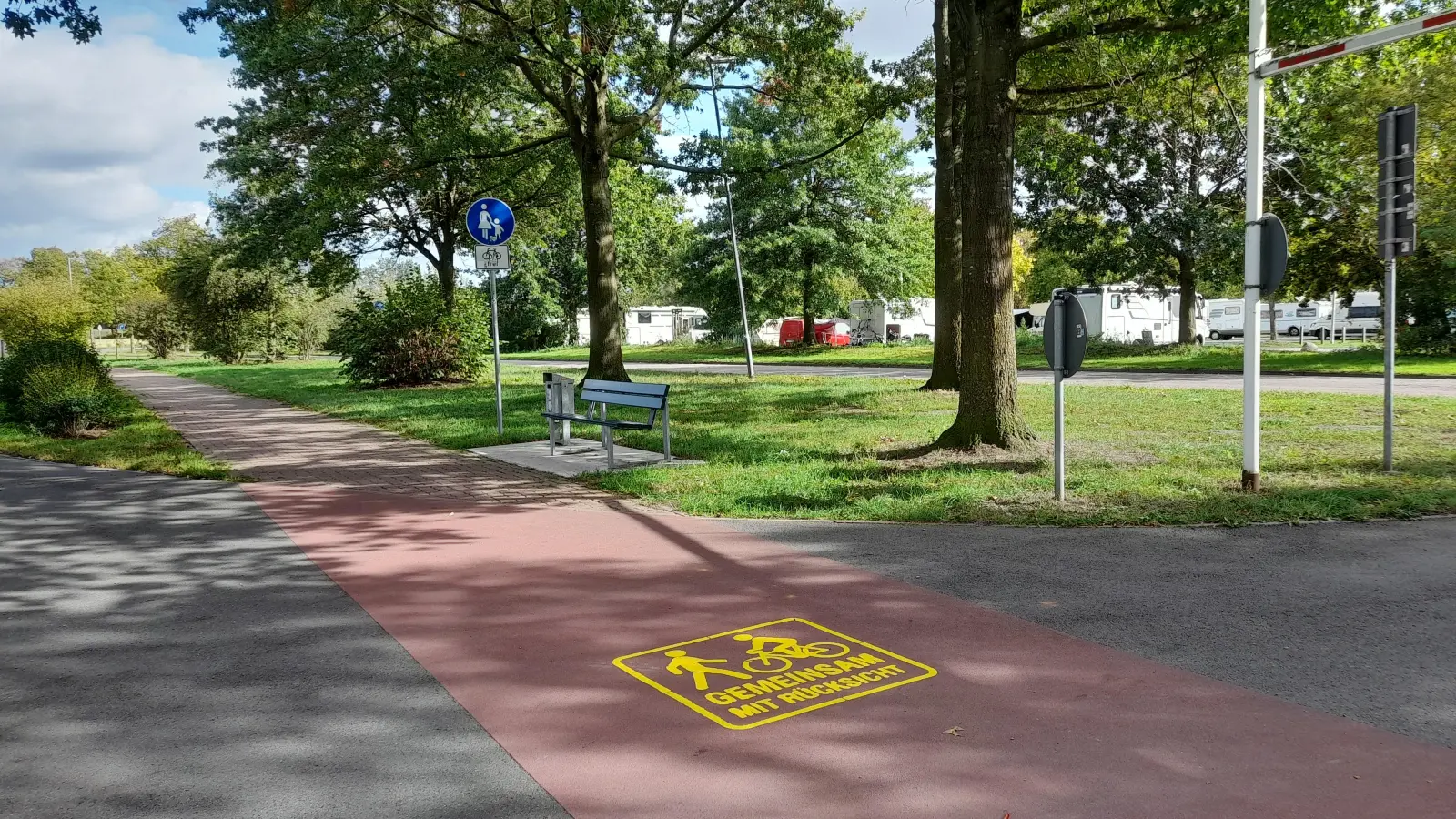 Aktion für mehr Sicherheit wie hier in Steinhude: Gemeinsam Rücksicht nehmen. (Foto: wb)