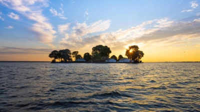 Viel los: Insel Wilhlemstein. (Foto: Alexander Kaßner)