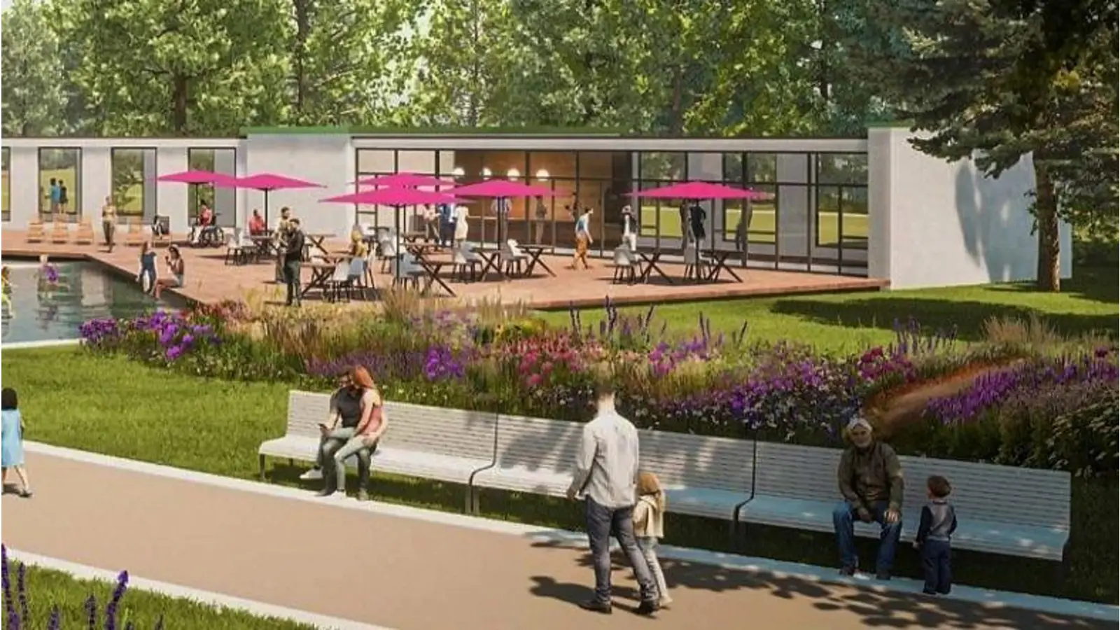 Was erwarten die Besucher der LaGa? Informationen oder mehr den Genuss der Natur, wie diese Planungsdarstellung darstellt? (Foto: LaGa)