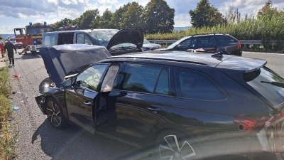 An der Unfallstelle: Mehrere Fahrzeuge sind betroffen. (Foto: privat)