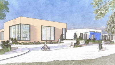 Aus der neuen Konzeptstudie: Die Visualisierung der Außenfassade. (Foto: Stadt Wunstorf)