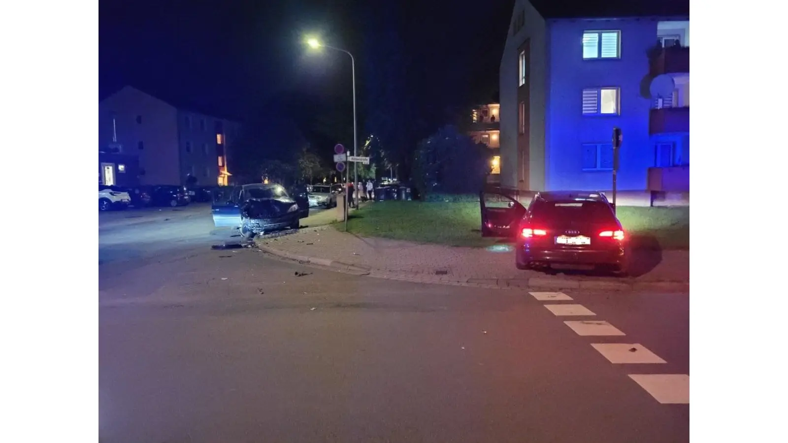 Unfallstelle Hüttenstraße. (Foto: privat)