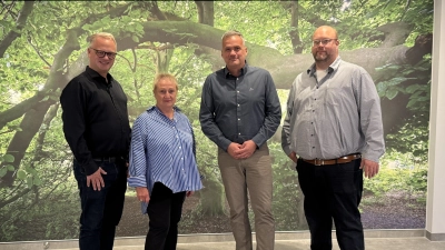 Benjamin Lotz (v.li.), Annegret Harms, Mike Schmidt und Hendrik Harms. (Foto: privat)