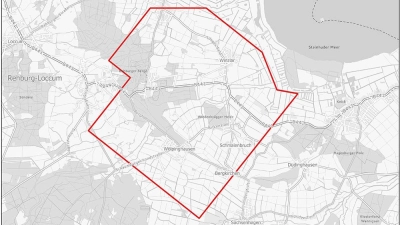 Zwischen Loccum im Westen und dem Steinhuder Meer im Osten: Das Feld ist knapp 31,5 Quadratkilometer groß. (Foto: LBEG)