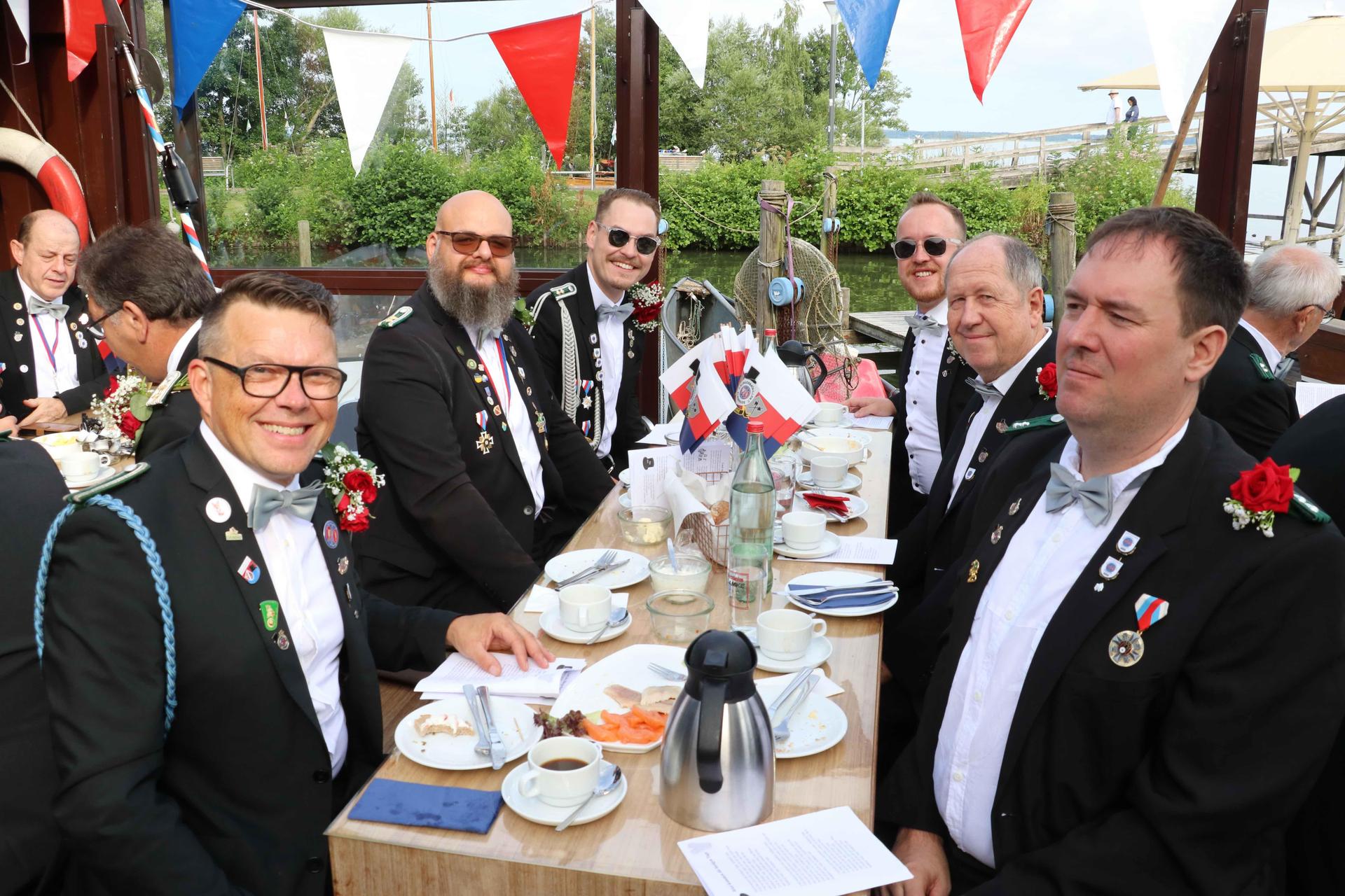 Teil des Schützenfestwochenendes: Eindrücke vom Bürgerfrühstück.  (Foto: gi)
