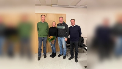 Ortsbürgermeister Christian Schomburg, Tina Borges, Torsten Rehse, stellvertretender Ortsbürgermeister Klaus Dietrich.  (Foto: privat)