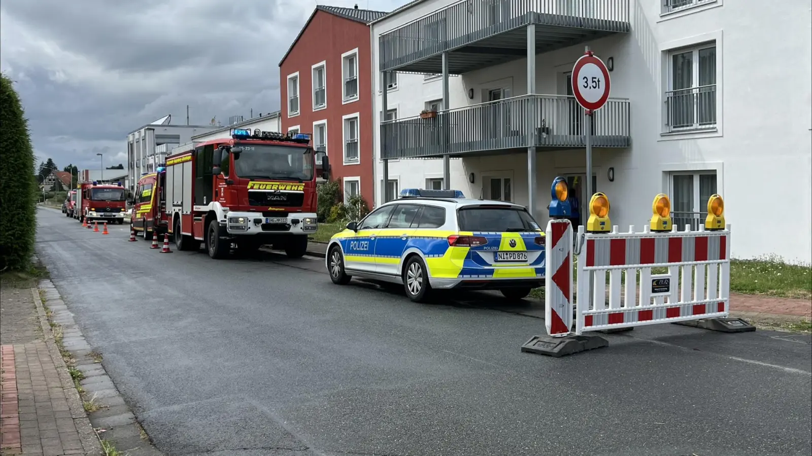 Einsatzstelle: Die Schierstraße in Hagenburg. (Foto: Feuerwehr)