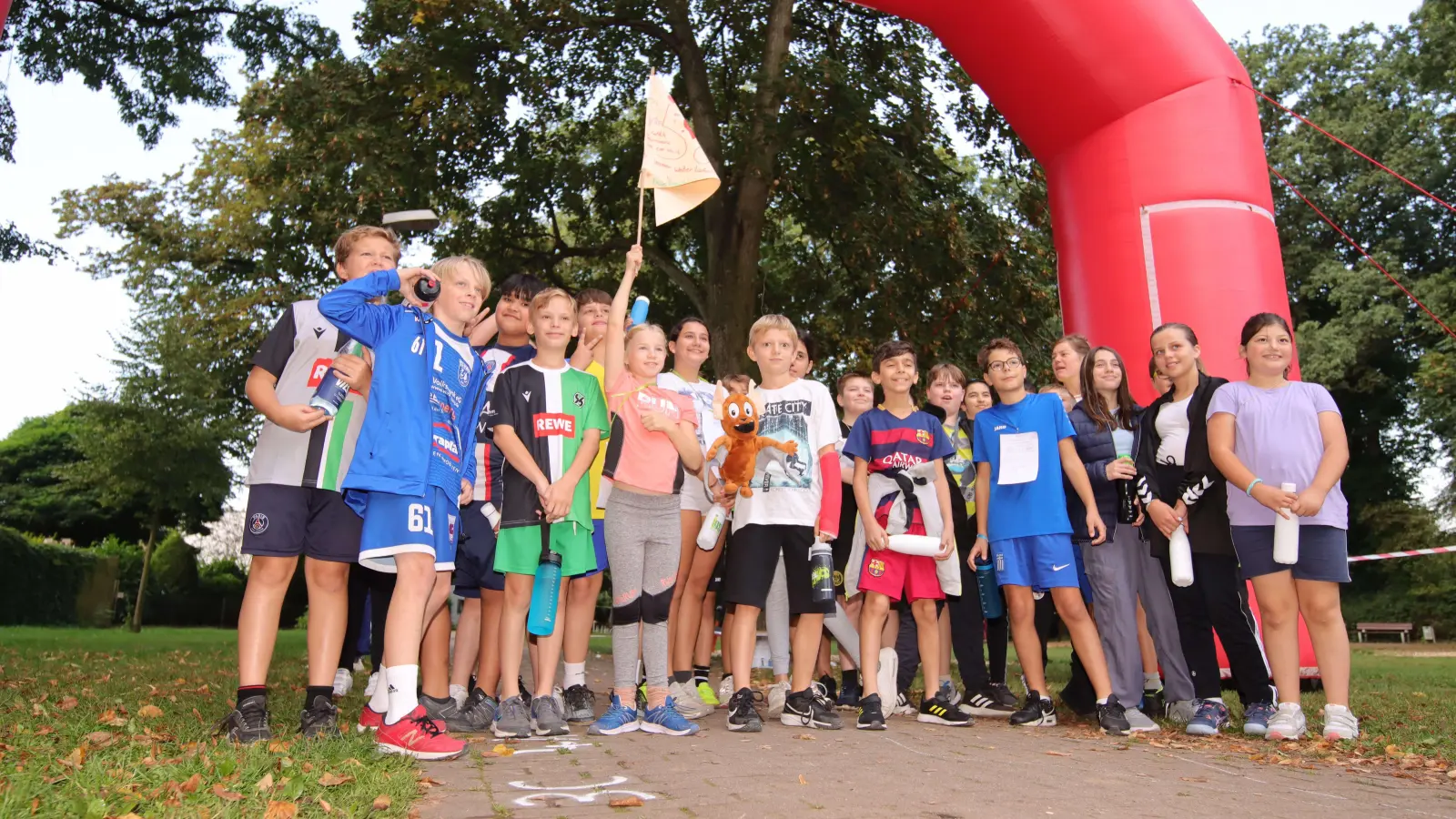 Vor zwei Jahren: Wunstorfer Schüler gehen für den guten Zweck an den Start. (Foto: tau)