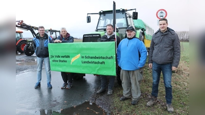 Friedliche Demonstration von Landwirten aus Steinhude, Klein Heidorn und Großenheidorn.  (Foto: gi)