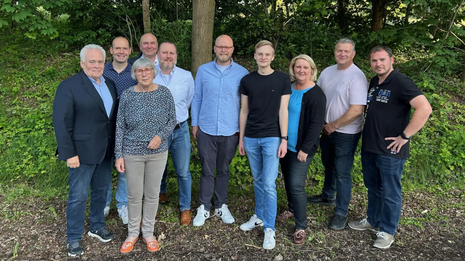 Der neue Vorstand (v.li.): Klaus-Dieter Drewes, Tony Schnitzer, Richard Zimmermann, Anne Beckmann, Thomas Strathen, Stephan Kreft, Kristof Brinkmann, Birgit Diedrich, Sven Fröhlich und Andy Schmidt. (Foto: privat)