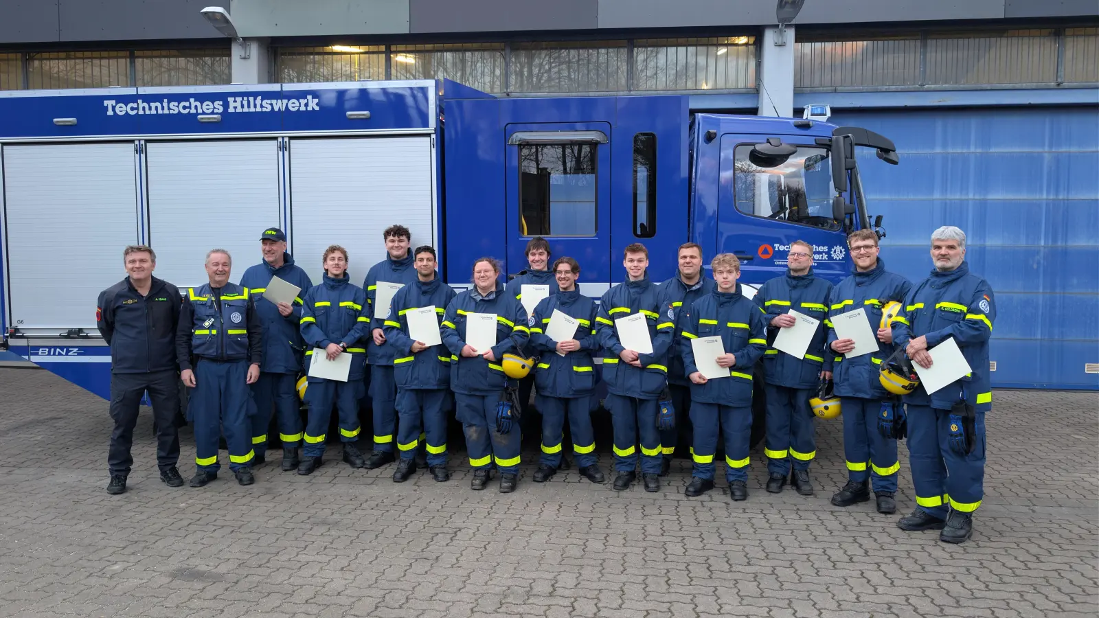 Das Wunstorfer THW ist stolz auf seine neuen Helfer.  (Foto: THW)