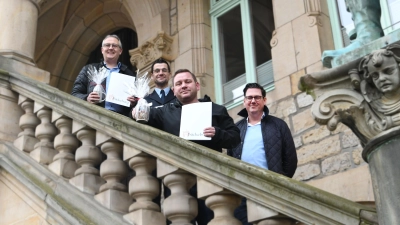 Oliver Ast, Manuel Steckel, Christian Straub und Axel Wohlgemuth. (Foto: nd)