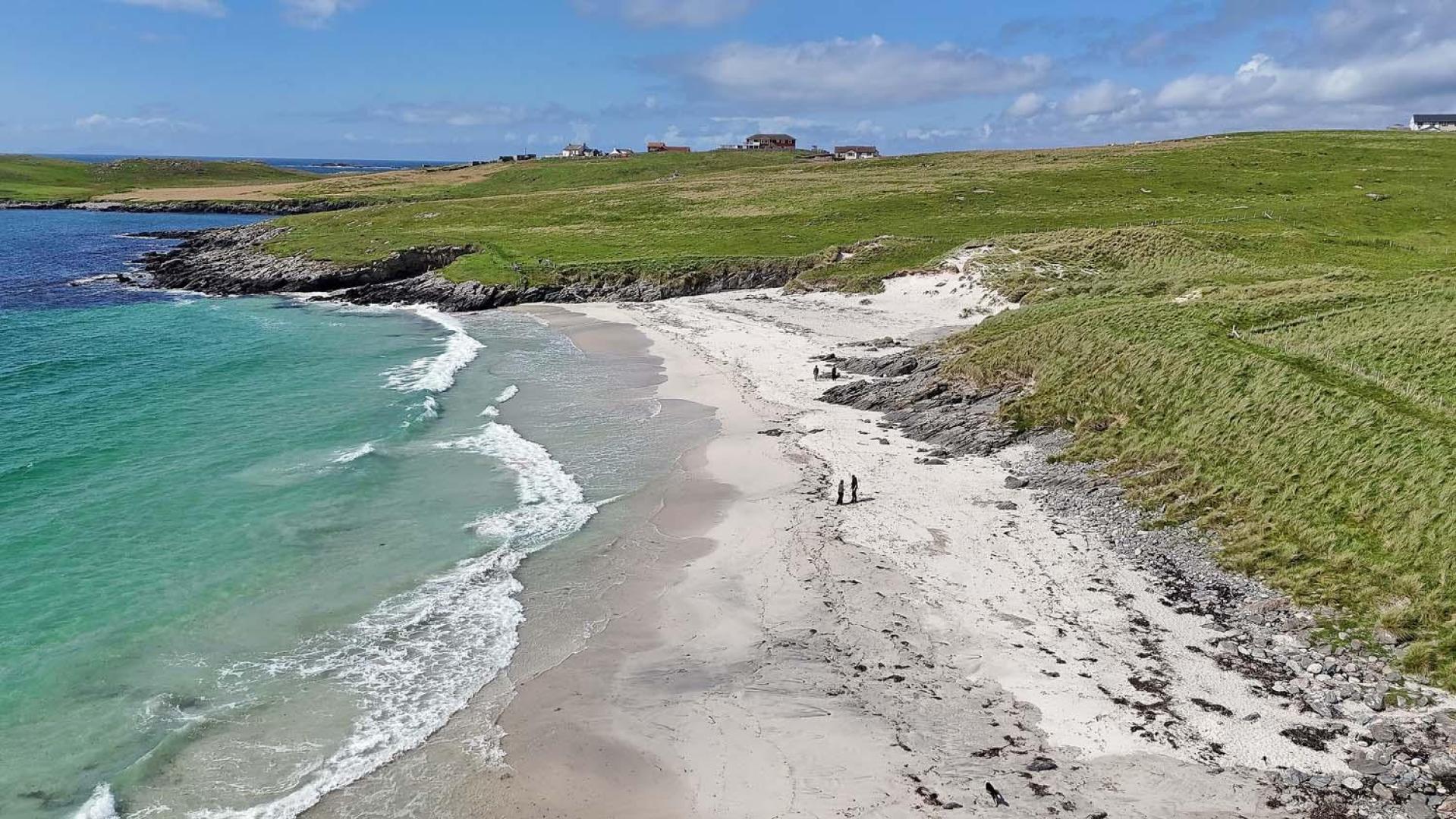 Reiseeindrücke: Strand auf den Shetland Inseln. (Foto: privat)