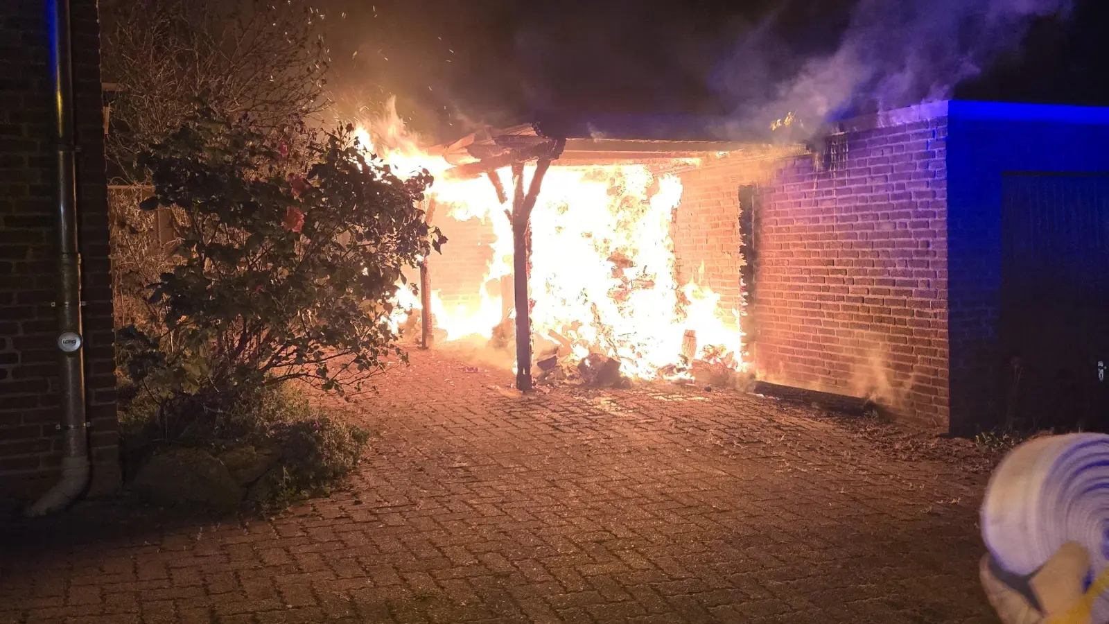 Der Brand konnte von der Feuerwehr rechtzeitig gelöscht werden. (Foto: privat)
