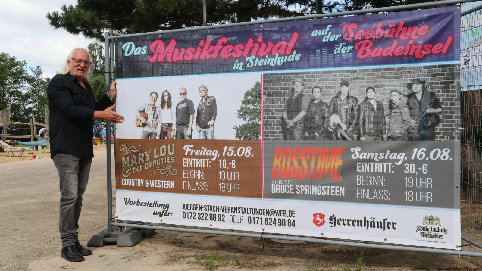 Jürgen Stach lädt zu einem unvergessenen Wochenende auf die Badeinsel ein.  (Foto: gi)