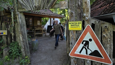 Ausdrücklich erwünscht: Das Betreten der Baustelle. (Foto: tau)