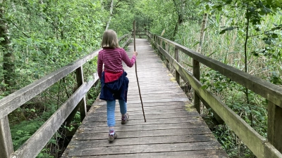 Auf geht&#39;s: Der Moorerlebnisweg hat einiges zu bieten. (Foto: privat)