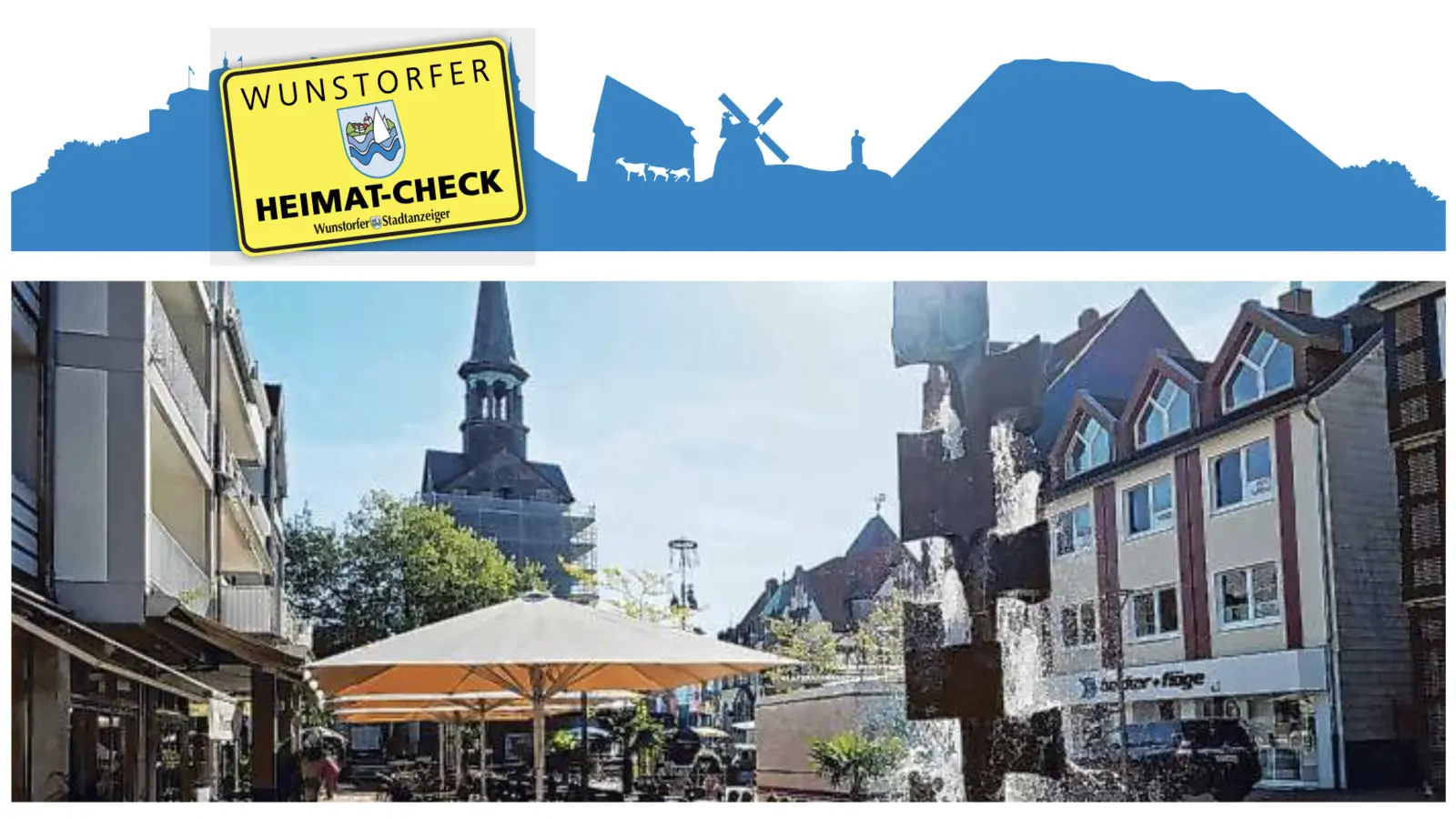 Wunstorfs Innenstadt: Viele Teilnehmer des Heimat-Checks halten die künftige Entwicklung für wahlentscheidend.  (Foto: tau, Bildmontage)