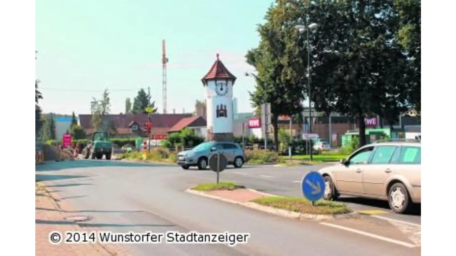 Vollsperrung in Rehburg (Foto: jan)