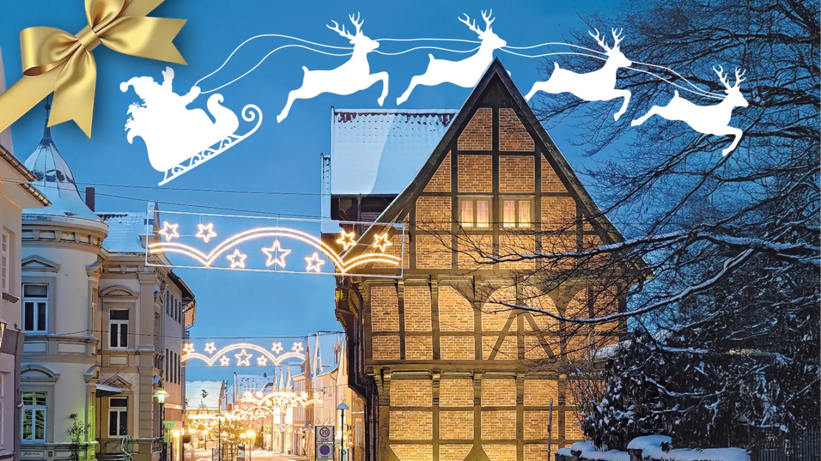 Das große Weihnachtsgewinnspiel ist angelaufen, der Einkauf in Stadthagen lohnt sich nun ganz besonders.  (Foto: Rolf Fischer/Montage)
