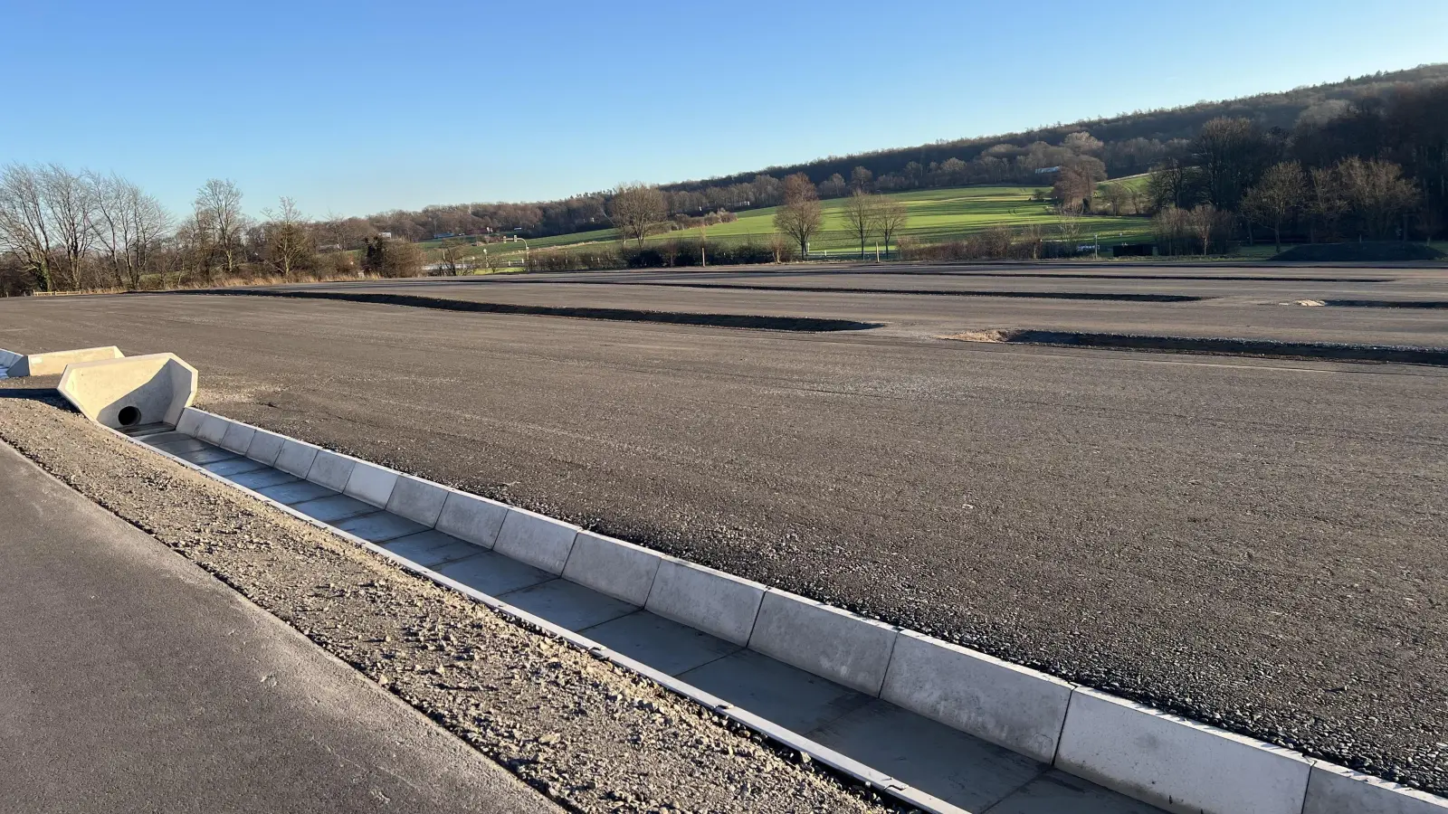 Der LaGa-Parkplatz während der Bauphase. (Foto: privat)